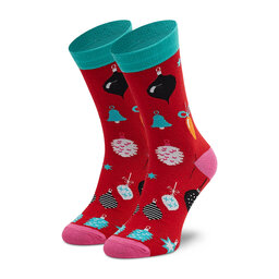 Dots Socks Calcetines altos para hombre Dots Socks SX-474-W Rojo