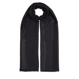 Tommy Hilfiger Schal Tommy Hilfiger Th Evening Monogram Scarf AW0AW15931 Black BDS