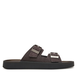 Calvin Klein Pantoletten Calvin Klein Ergon Double Bar Sandal Su HM0HM02094 Braun