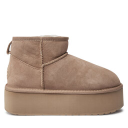 EMU Australia Μπότες Χιονιού EMU Australia Stinger Micro Flatform W13082 Μπεζ