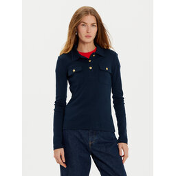 Tommy Hilfiger Tommy Hilfiger Pólóing WW0WW45308 Sötétkék Slim Fit