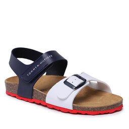 Tommy Hilfiger Сандали Tommy Hilfiger T3B2-32912-0371 D White/Blue X336