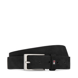 Tommy Hilfiger Gürtel Tommy Hilfiger Layton 3.5 Nubuck AM0AM15047 Schwarz