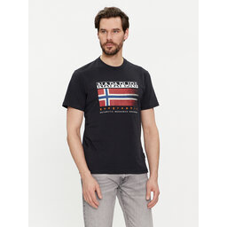 Napapijri Napapijri T-Shirt S-Kreis NP0A4HQR Μαύρο Regular Fit