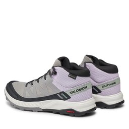 

Трекінгові черевики Salomon Outrise Mid GORE-TEX L47160600 Gull/Orchid Bloom/Black, Сірий
