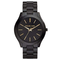 Michael Kors Zegarek Michael Kors Slim Runway MK3221 Black/Black Ip