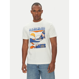 Napapijri Napapijri Majica S-Valdor NP0A4IE6 Écru Regular Fit
