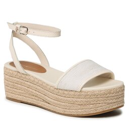 Tommy Hilfiger Espadrilles Tommy Hilfiger Th Woven Platform Sandal FW0FW07345 Sugarcane AA8