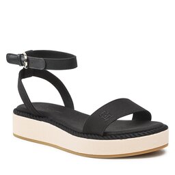 Tommy Hilfiger Σανδάλια Tommy Hilfiger Rope Flatform FW0FW07019 Black BDS