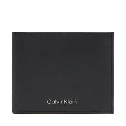 Calvin Klein Portfel męski Calvin Klein Ck Must Billfold LV04D1042G Czarny