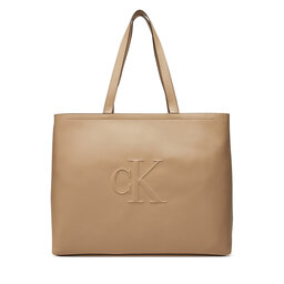 Calvin Klein Jeans Torebka Calvin Klein Jeans Sculpted Slim Tote34 LV04K3070G Beżowy