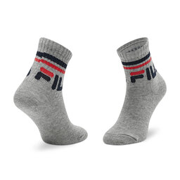 

Набір 3 пар високих дитячих шкарпеток Fila Calza Quarter F8338 Grey 400, Сірий