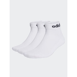 adidas Șosete Medii Unisex adidas Linear Ankle Socks Cushioned Socks 3 Pairs HT3457 white/black