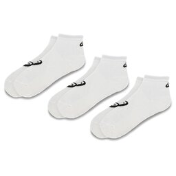 Asics 3 pares de calcetines cortos unisex Asics 3PPK Quarter Sock 155205 White 0001