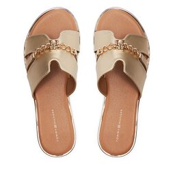 

Шльопанці Tommy Hilfiger Flat Side T3A2-33250-1372 Platinum 514, Золотий