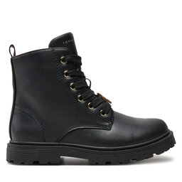 Tommy Hilfiger Trapery Tommy Hilfiger Lace-Up Bootie T1A5-33561-1351 S Czarny