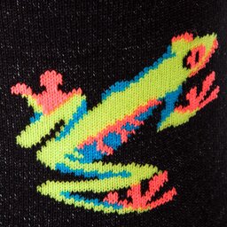 

Високі шкарпетки unisex Cup of Sox Sepleniąca Stłasna Zaba W Cełni Чорний