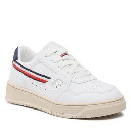 Tommy Hilfiger Sneakers Tommy Hilfiger Stripes Low Cut Lace-Up Sneaker T3X9-32848-1355 M White 100
