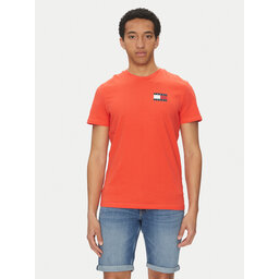 Tommy Jeans Tommy Jeans Marškinėliai Essential DM0DM20740 Oranžinė Slim Fit