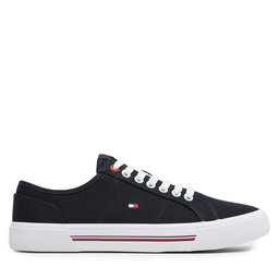 Tommy Hilfiger Πάνινα παπούτσια Tommy Hilfiger Core Corporate Vulc Canvas FM0FM04560 Σκούρο μπλε