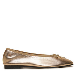 Tommy Hilfiger Bailarinas Tommy Hilfiger Ballerina Soft Leather Metallic FW0FW08452 Oro
