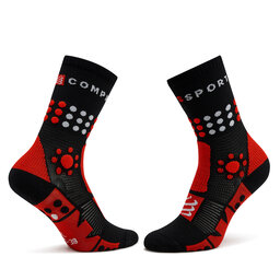 

Високі шкарпетки unisex Compressport Trekking SCRU2009017 Black/Core Red/White, Чорний