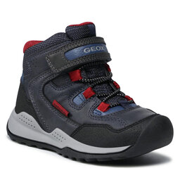 Geox Schnürschuhe Geox J Teram B.B Abx J16AEA 0FEFU C4244 M Navy/Dk Red
