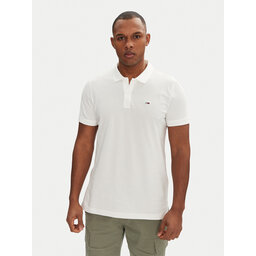 Tommy Jeans Tommy Jeans Poloshirt DM0DM20676 Weiß Slim Fit