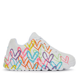 Skechers Сникърси Skechers Uno Lite Spread The Love 314064L/WML Бял