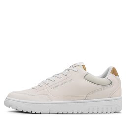 

Снікерcи Tommy Hilfiger Basket Core Leather FM0FM04693 Whisper White YAU, Écru
