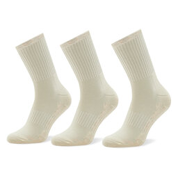 Globe 3 pár hosszú szárú férfi zokni Globe Bleach Free Crew GB72139003 Beige