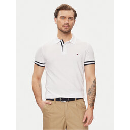 Tommy Hilfiger Tommy Hilfiger Poloshirt Monotype MW0MW34737 Weiß Slim Fit