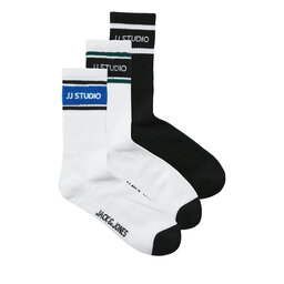 Jack&Jones Junior Zestaw 3 par wysokich skarpet dziecięcych Jack&Jones Junior Hugh 12269740 Kolorowy