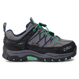 

Трекінгові черевики CMP Kids Rigel Low Trekking Shoes Wp 3Q13244 Graffite/Verde Fluo 29UF, Сірий