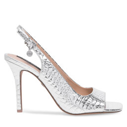 Nine West Sandały Nine West FF-1065 Srebrny