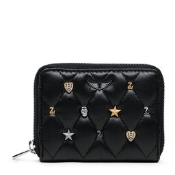 Zadig&Voltaire Mały Portfel Damski Zadig&Voltaire Mini Zv Lucky Charms LWSG00176 Black