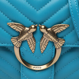 

Сумка Pinko Love Lady Puff Mini Cl 100044 A0GK Turchese/Antique U25Q, Бірюзовий