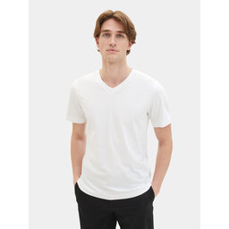 Tom Tailor Tom Tailor Set dveh majic 1037738 Bela Regular Fit