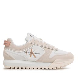 

Снікерcи Calvin Klein Jeans Toothy Runner Irregular Lines W YW0YW00934 White/Ancient White 0LA, Білий
