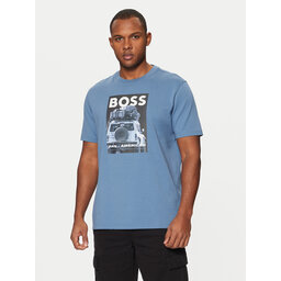 BOSS BOSS Póló Te_Mextour 50535079 Kék Regular Fit