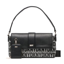 DKNY Handväska DKNY Chriselle Flap Demi R33H2Z18 Bk Logo-Bk XLB