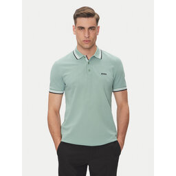 BOSS BOSS Polo marškinėliai Paddy 50469055 Žalia Regular Fit