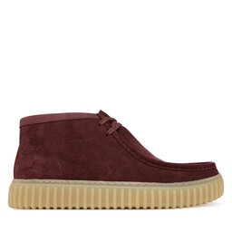 Clarks Schnürschuhe Clarks Torhill Hi 26183423 Dunkelrot