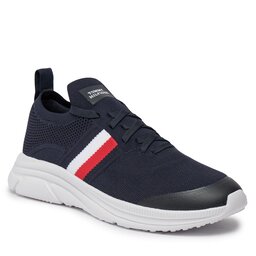Tommy Hilfiger Tenisice Tommy Hilfiger Modern Runner Knit Stripes Ess FM0FM04798 Desert Sky DW5
