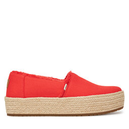 Toms Espadrilles Toms Valencia Platform 10021919 Piros