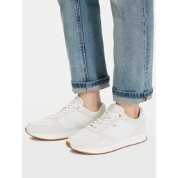 Tommy Hilfiger Sneakers Tommy Hilfiger Th Runner Monogram FW0FW09586 Creme