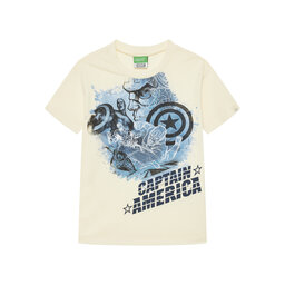 United Colors Of Benetton United Colors Of Benetton Футболка 35RYC10N9 Бежевий Regular Fit
