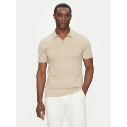 Hechter Paris Hechter Paris Polo marškinėliai 65009 151808 Smėlio Regular Fit