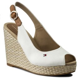 Tommy Hilfiger Еспадрили Tommy Hilfiger Iconic Elena Basic Sling Back FW0FW02787 Whisper White 121