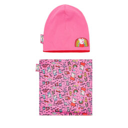 Peppa Pig Σετ σκούφος και κασκόλ λαιμός Peppa Pig ACCCS-AW24-112PP Ροζ